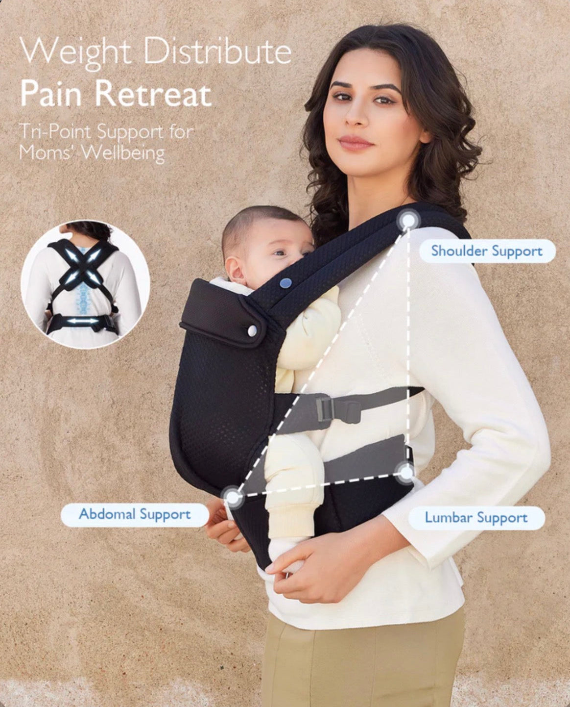 Momcozy PureHug Air Mesh Baby Carrier