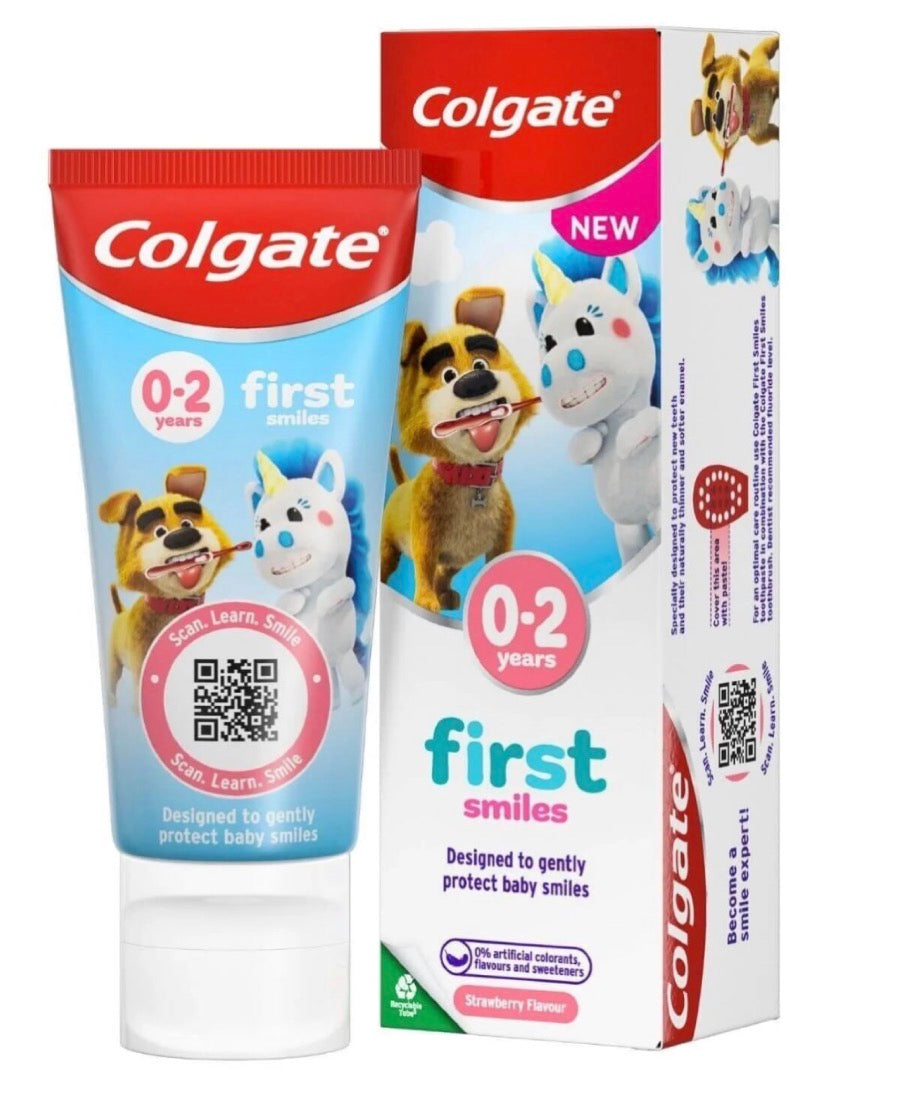 Colgate Kids Strawberry Flavour Baby Toothpaste 0-2 years 50ml