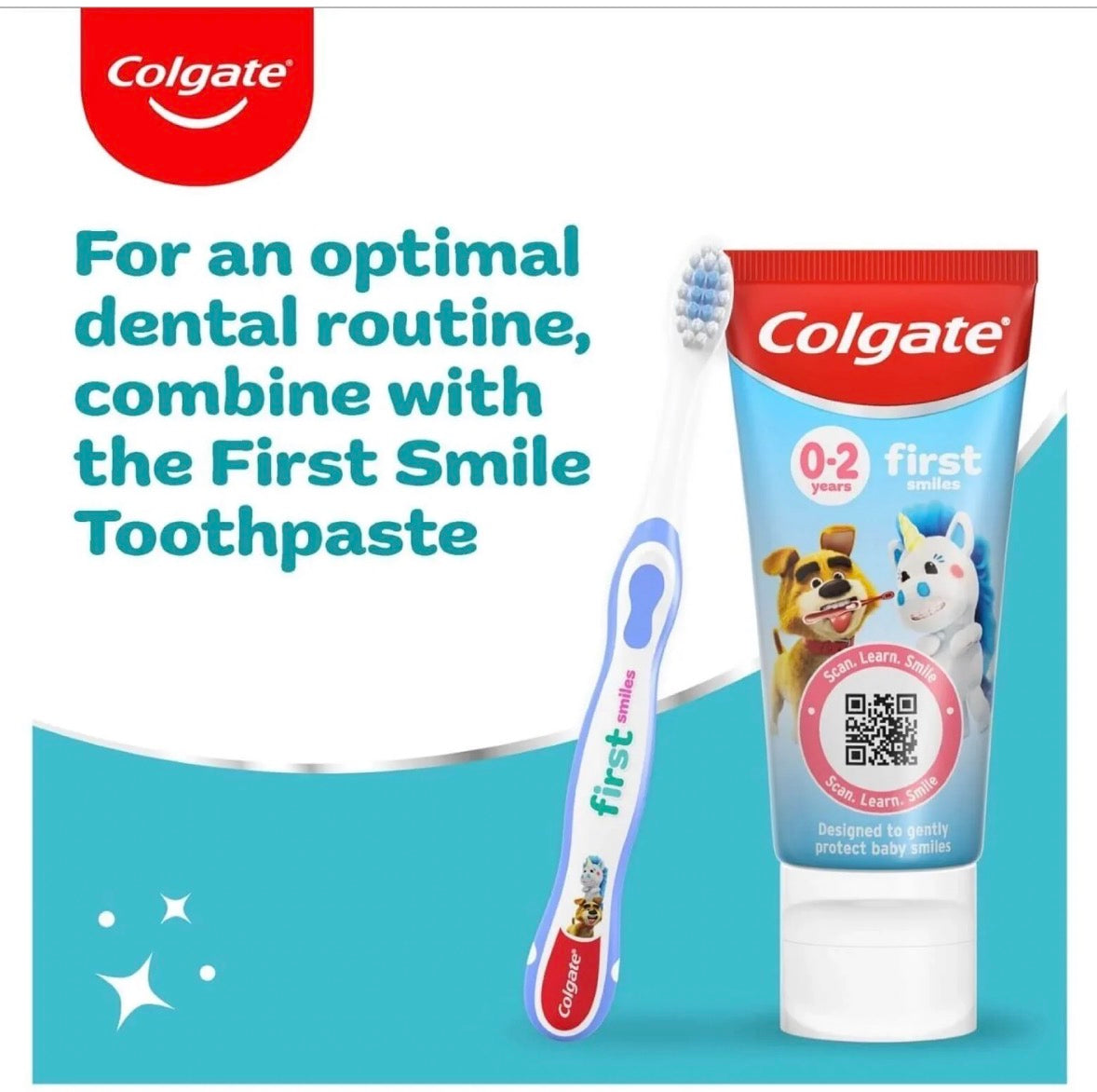 Colgate Kids Strawberry Flavour Baby Toothpaste 0-2 years 50ml